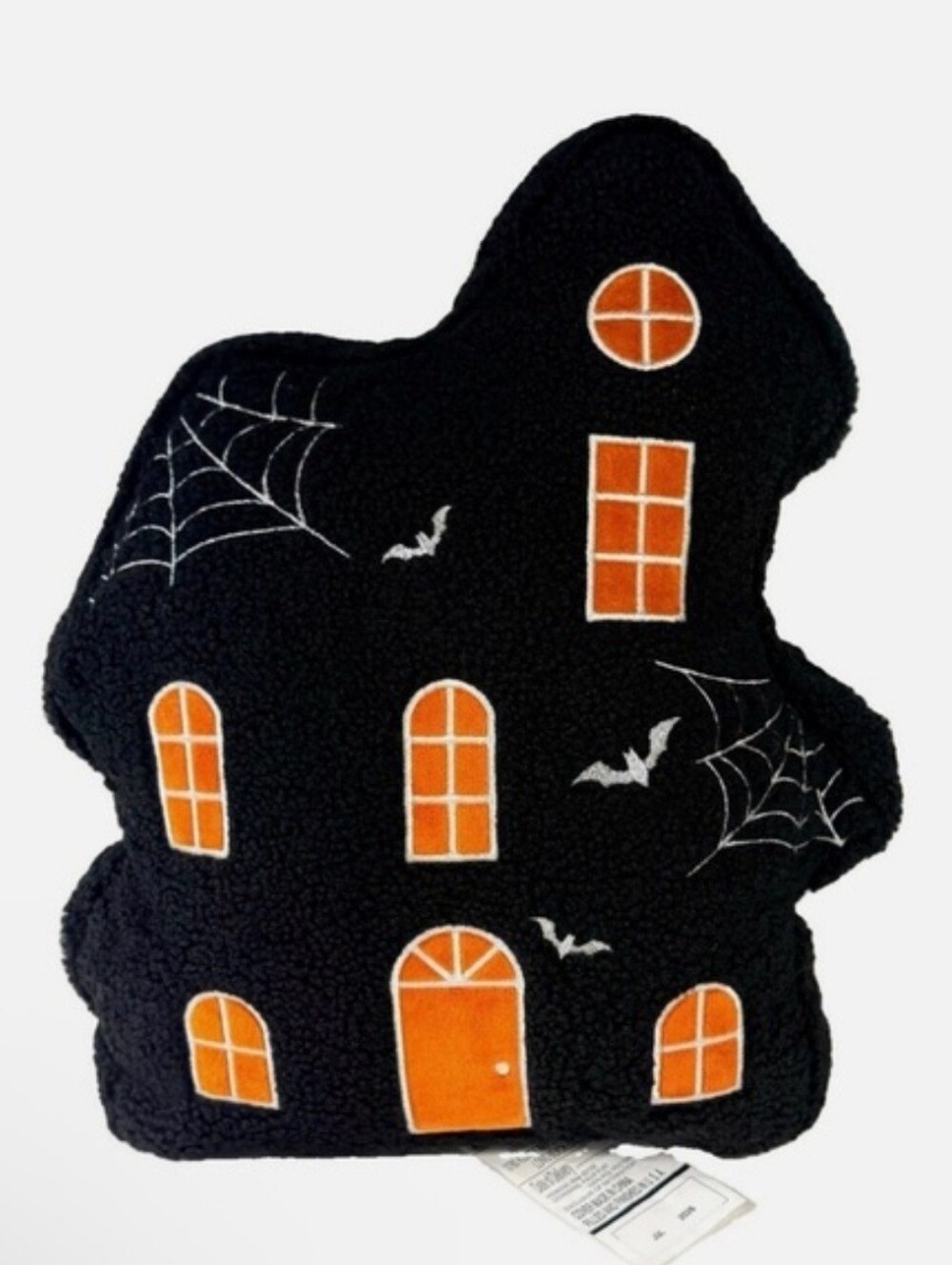 2026 Halloween Haunted House Throw Pillow - Black and Orange